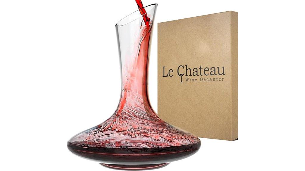 large lead free crystal decanter