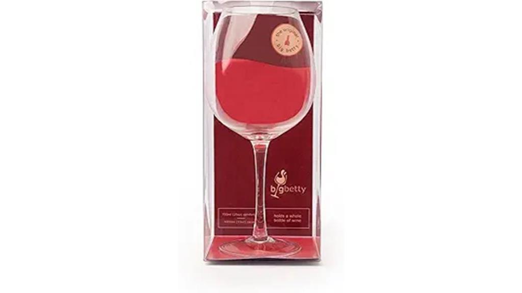 large luxury wine glass
