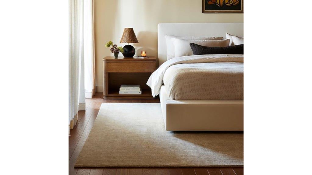 large wool blend rug