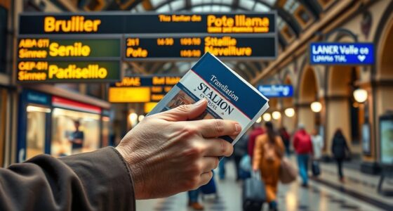 learn italian station signs