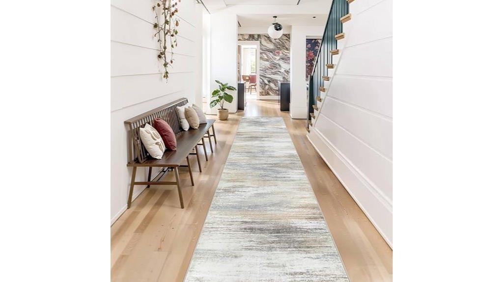 long modern hallway rug