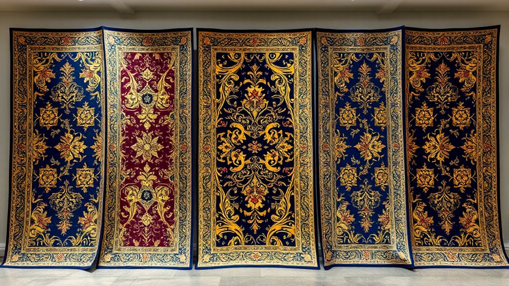 luxury oversized silk carpets