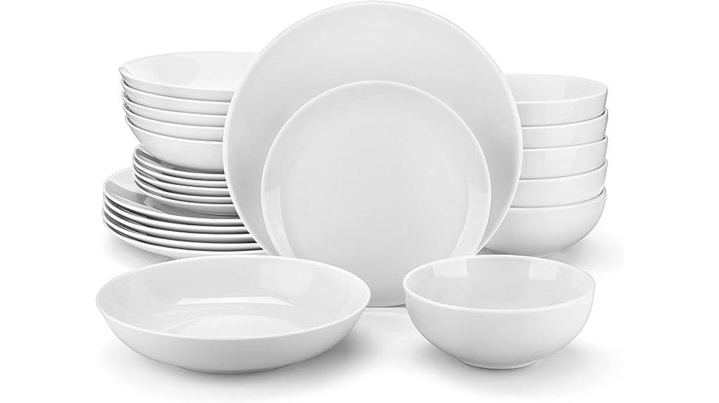 malacasa 24 piece dinnerware set