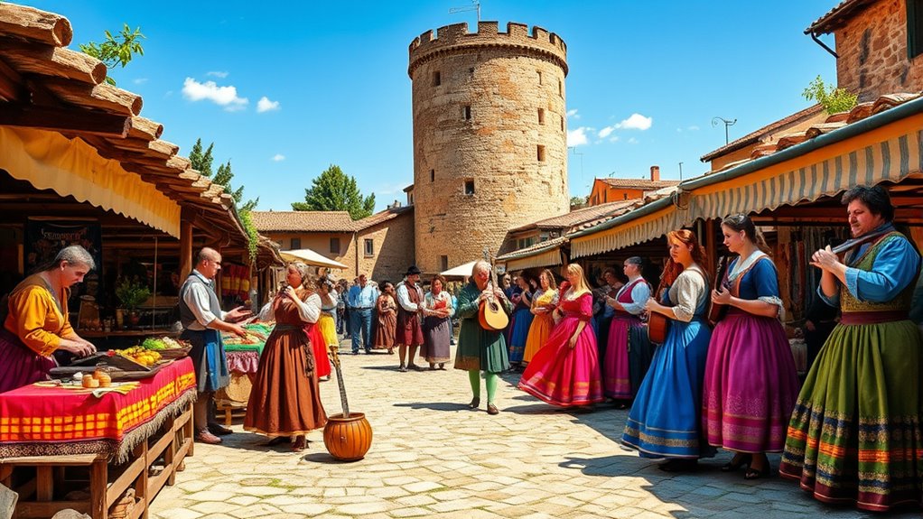 medieval costumes and crafts