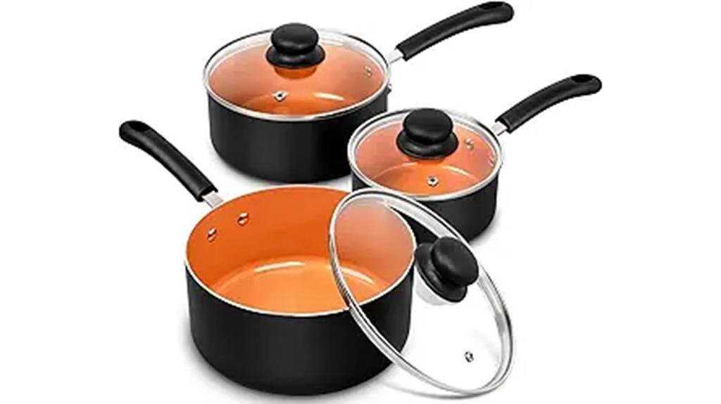 michelangelo nonstick sauce pans