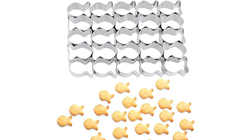 mini stainless steel fish molds