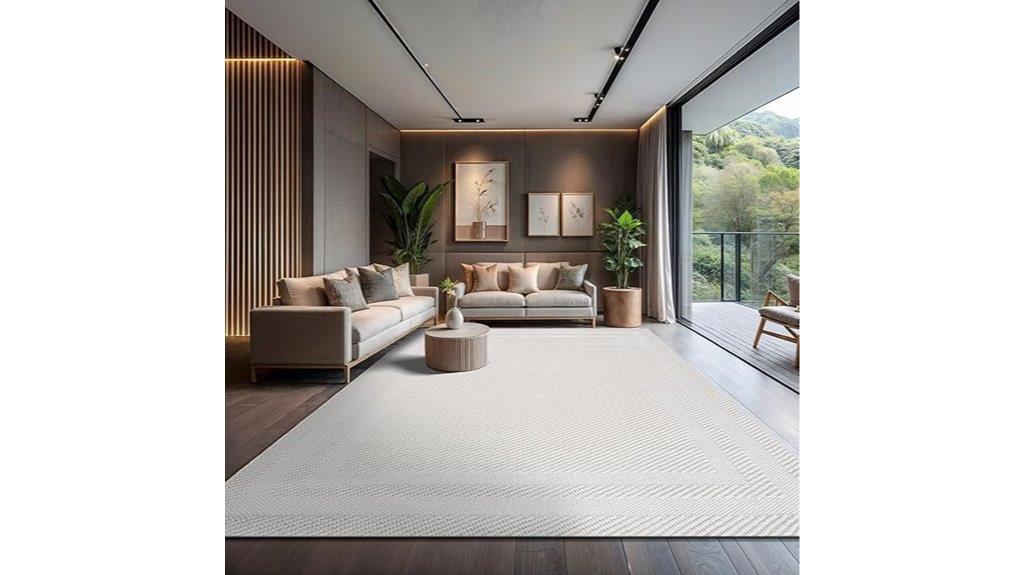 modern luxury bordered rug