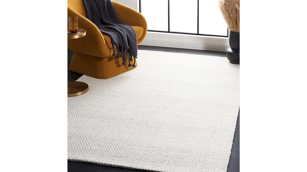 natural textured woven rug