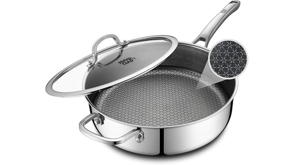 nonstick 5 quart saute pan