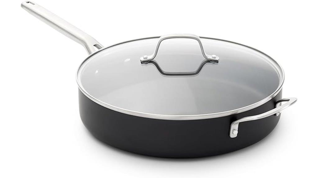 nonstick saut pan lid