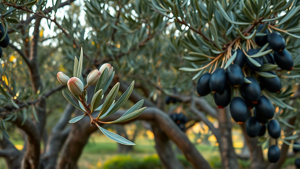 olive growth to harvest