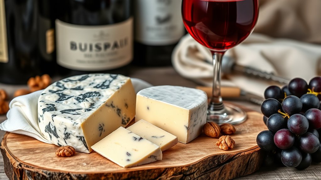 pairing bold wines and blue
