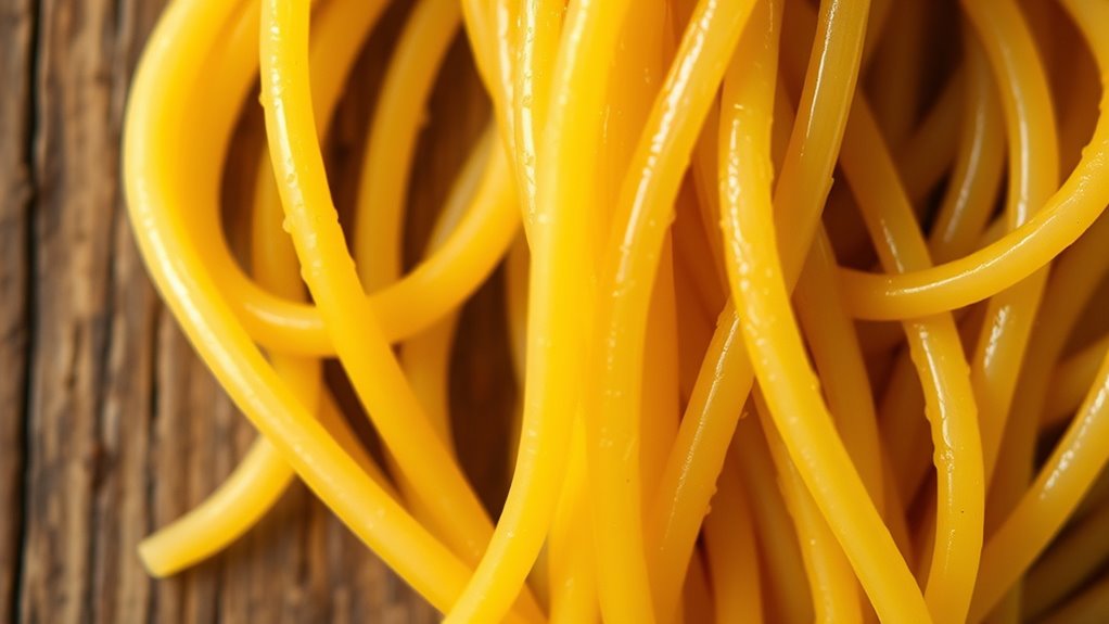 pasta texture and composition