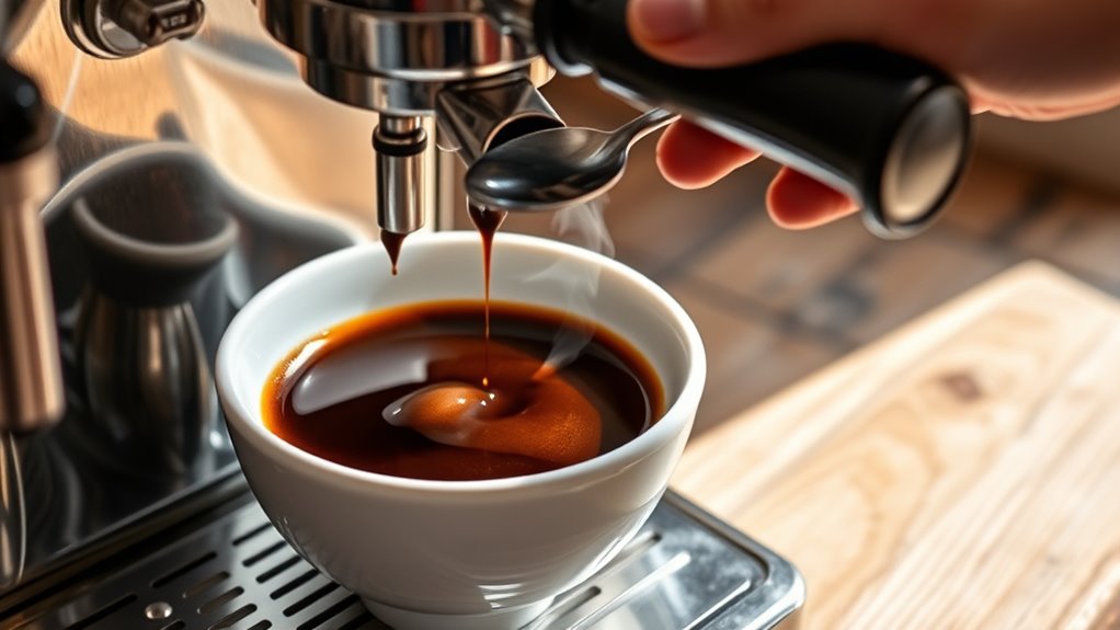 perfect rich espresso preparation
