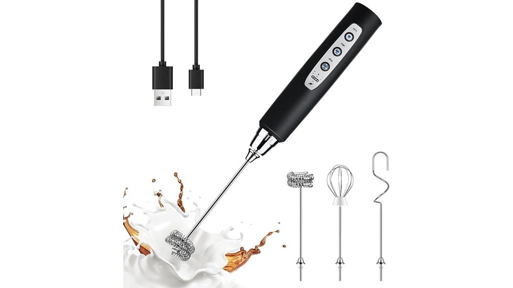 portable milk frother wand