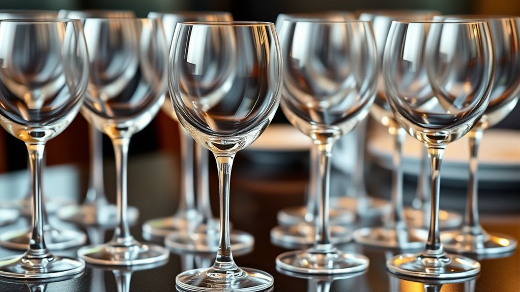 premium white wine glasses