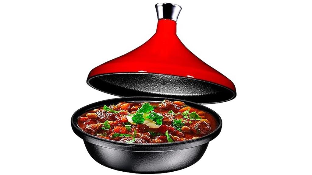 red cast iron tagine