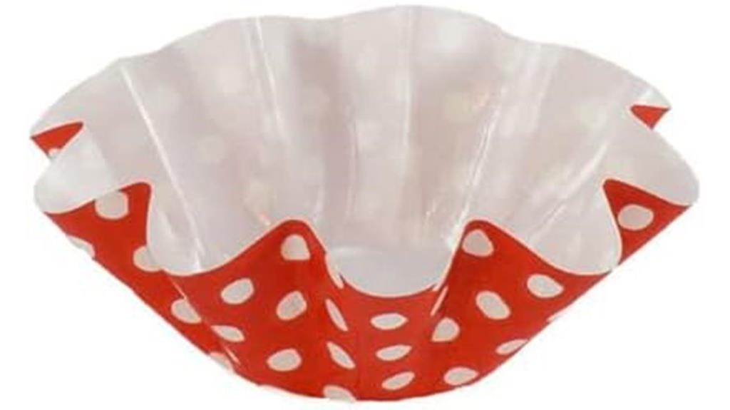 red polka dot cupcake liners