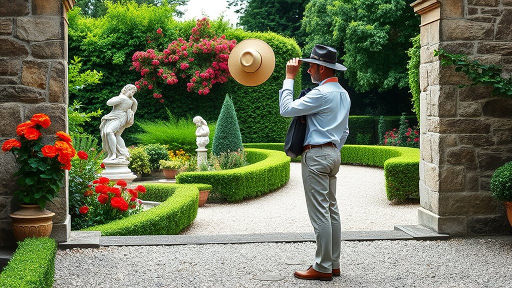 respect garden rules and preservation