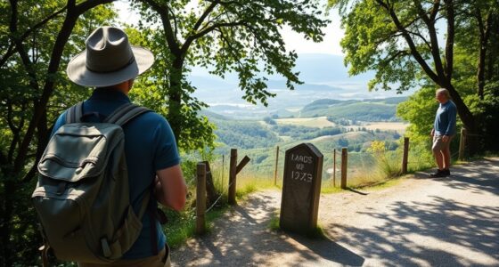 respectful hiking along via francigena