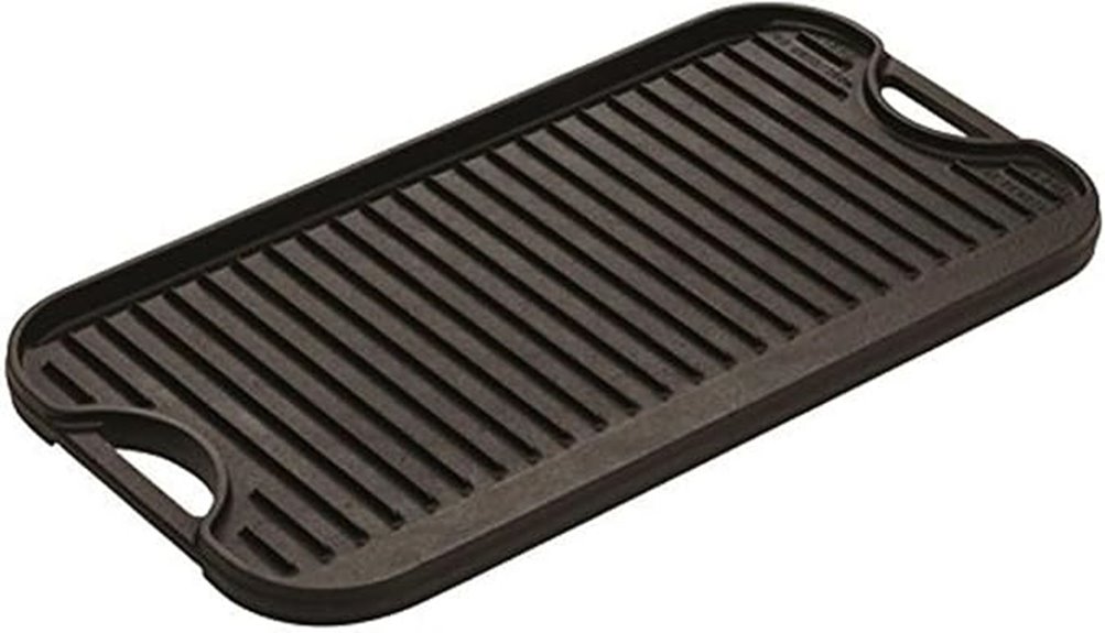 reversible cast iron grill