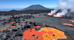 safe volcanic landscape visits