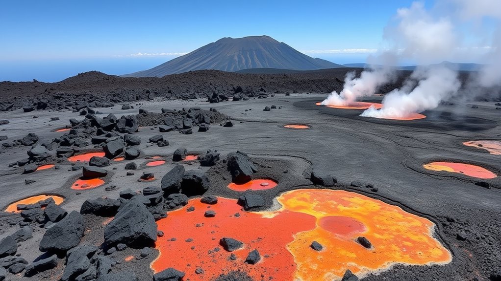 safe volcanic landscape visits