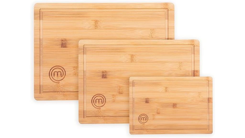 set of 3 bamboo boards