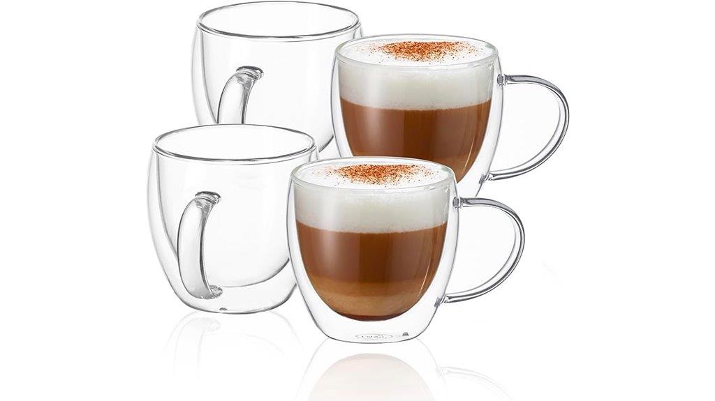 set of four insulated mugs