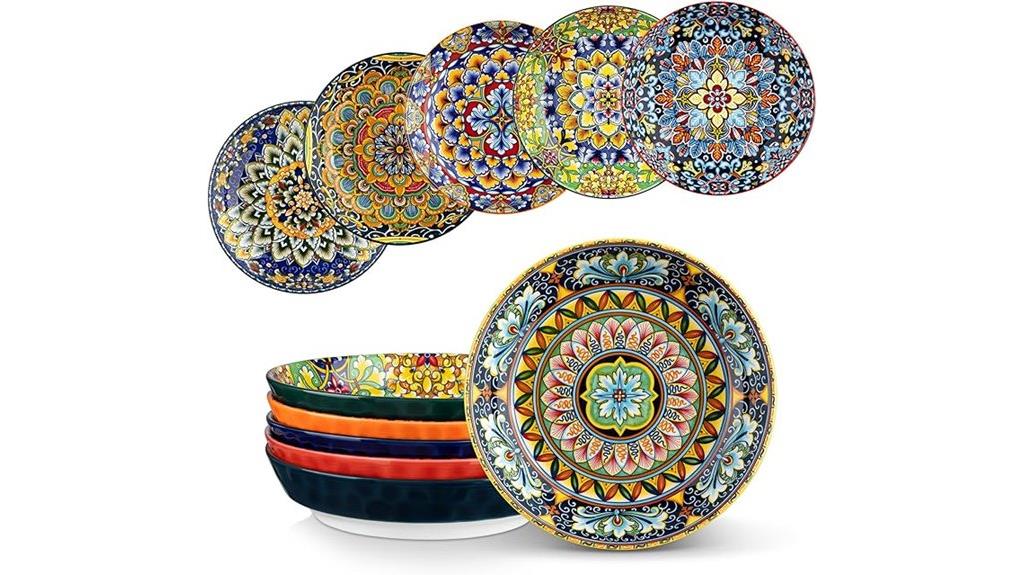 set of six pasta bowls