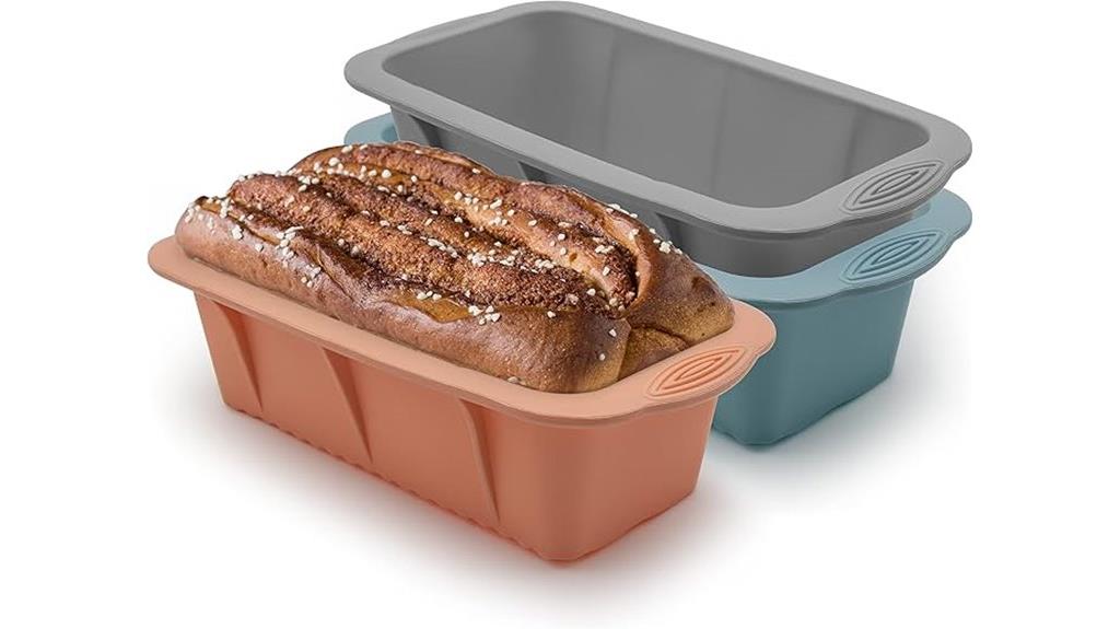 set of three silicone pans