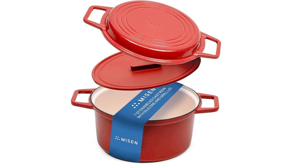 seven quart enameled cast iron