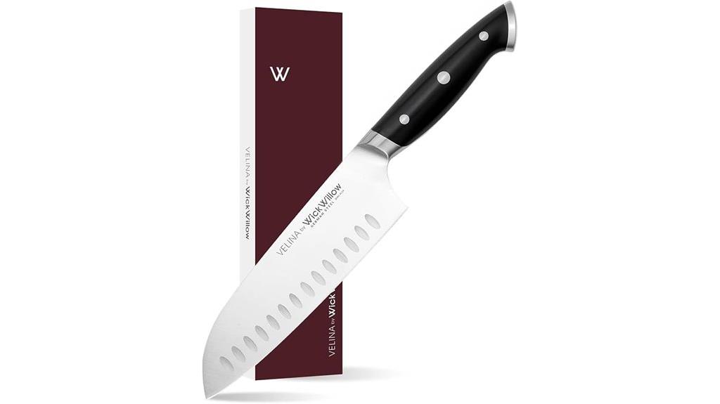 seven santoku vegetable knife