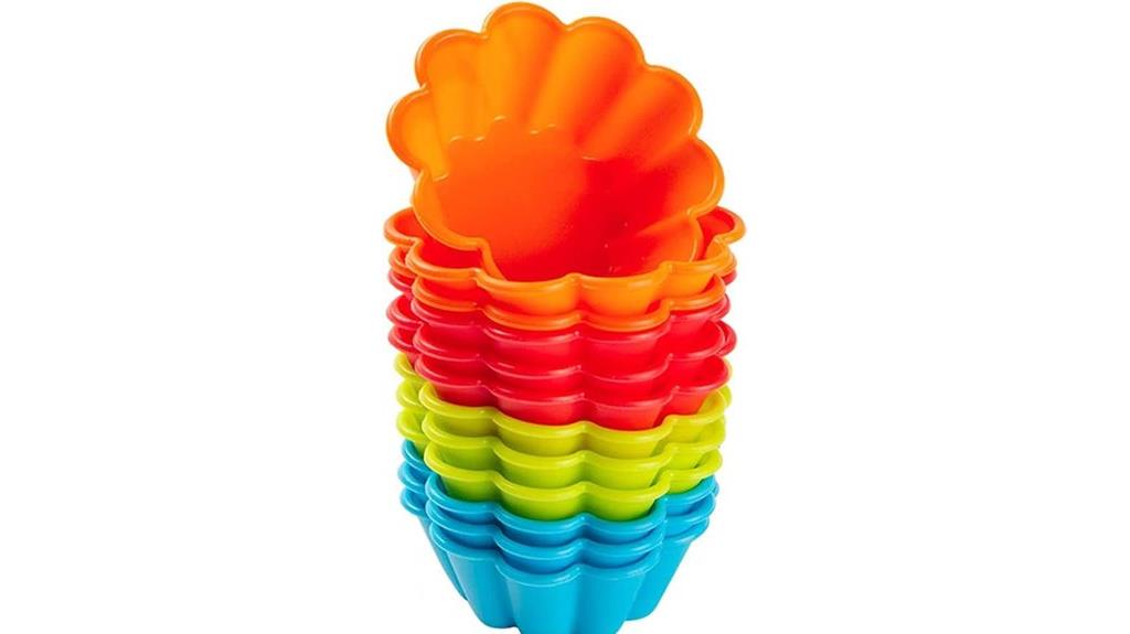 silicone muffin cups set