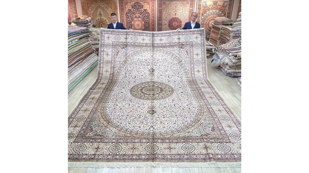 silk oriental rug dimensions
