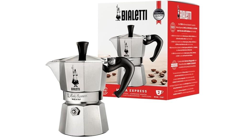 silver 90ml moka express