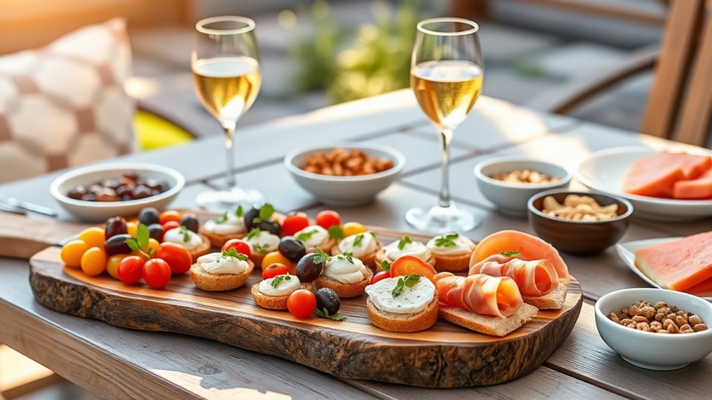 simple flavorful snack presentation