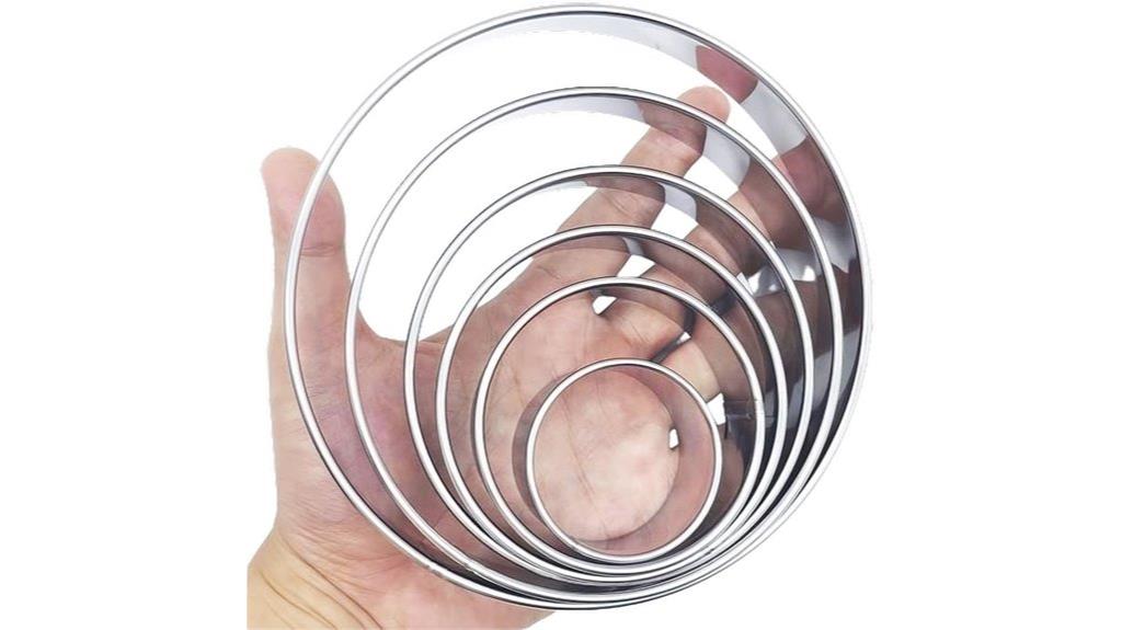 six piece cookie cutter set