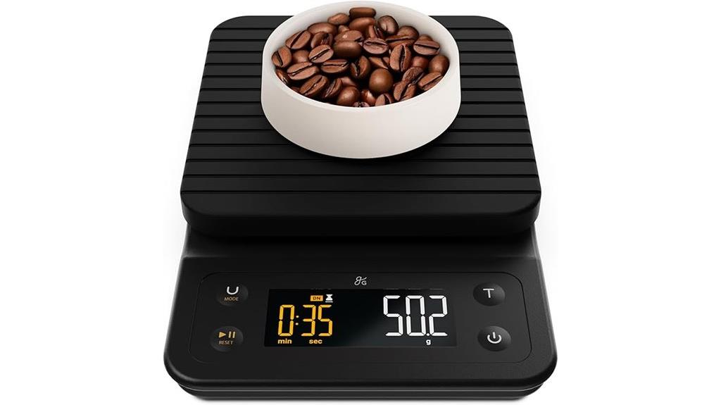 small coffee scale with timer