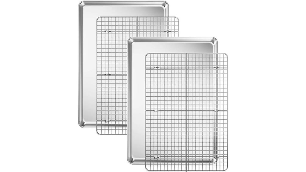 stainless baking sheets set