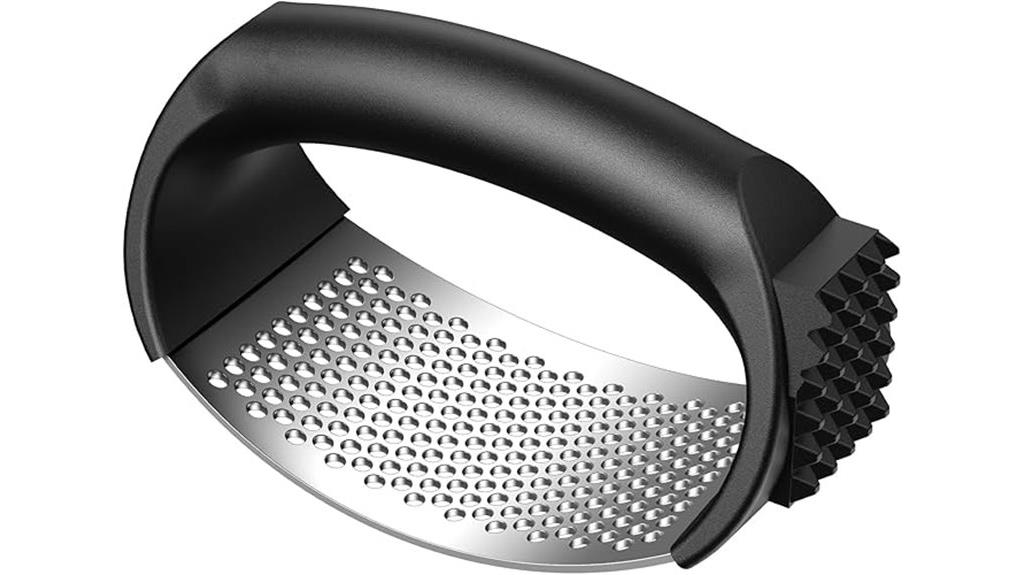 stainless garlic press