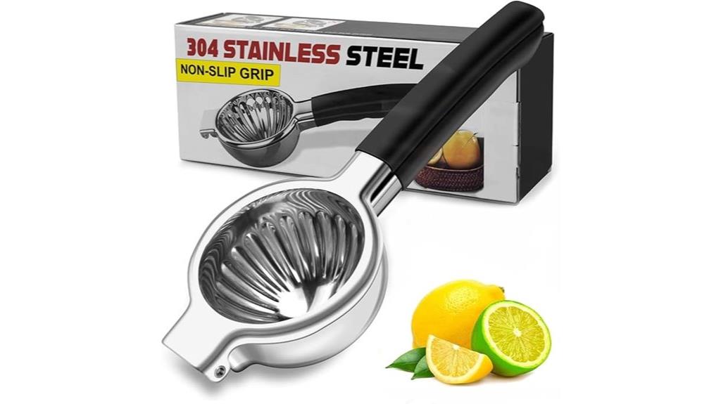 stainless lemon juicing tool