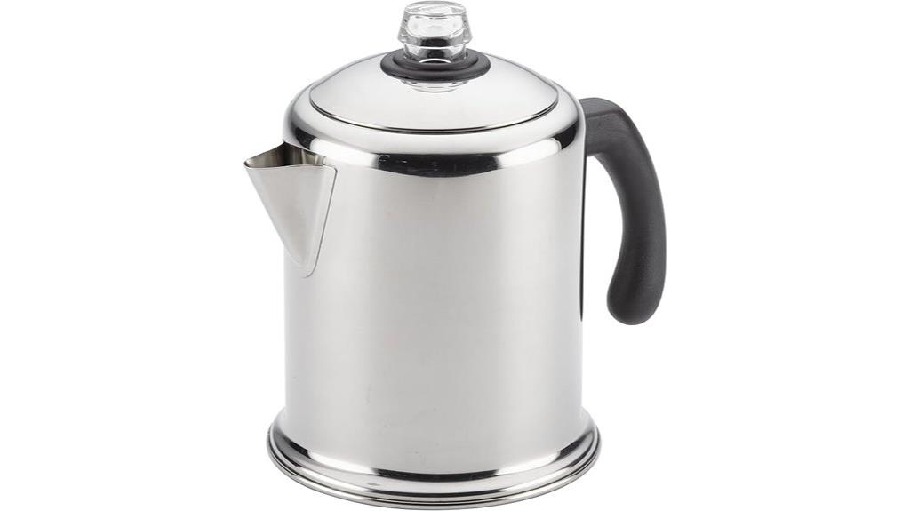 stainless steel coffee percolator