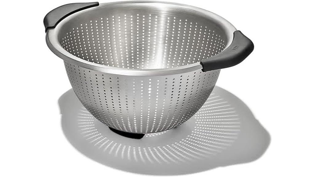 stainless steel colander size