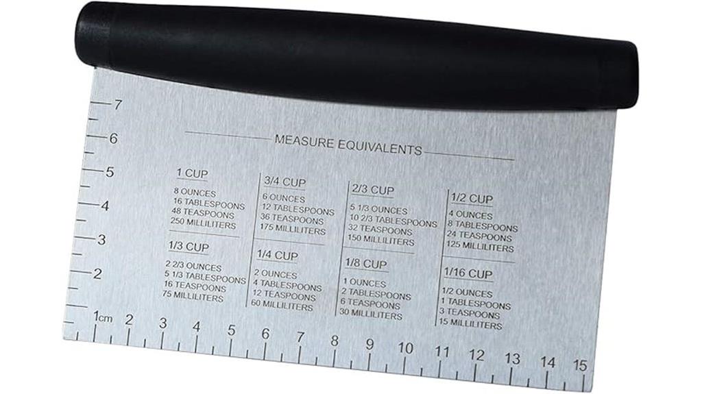 stainless steel dough scraper