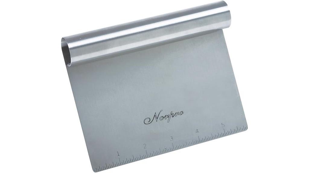 stainless steel kitchen scraper