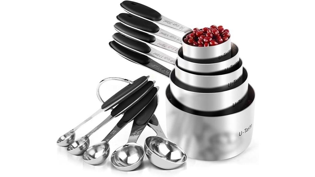 stainless steel measuring set