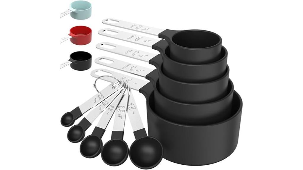 stainless steel measuring set