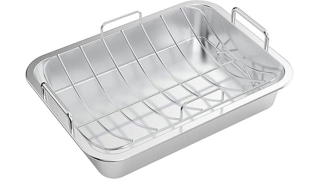 stainless steel roasting pan