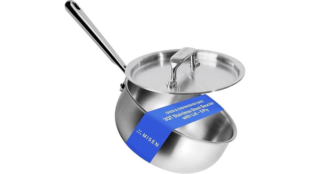 stainless steel saucier pot